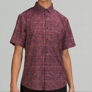 Lululemon Airing Easy Short Sleeve Shirt Ventlight Mesh - cassis multi
